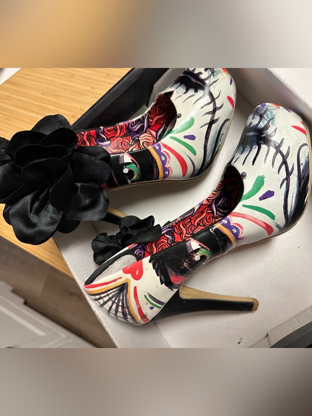 Iron Fist - Sugar Skull w/ Bow Heels